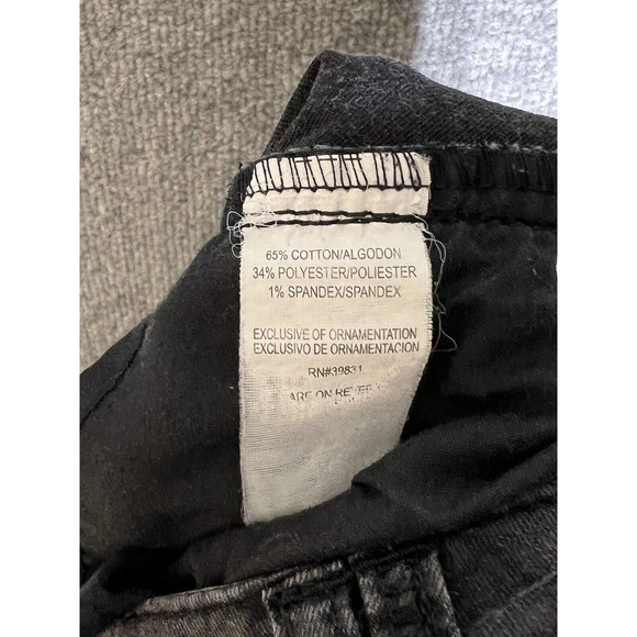 Democracy Fleur De Lis Print Justice‎ Jegging Jeans Women Size 10 Stretch Black - Picture 4 of 13